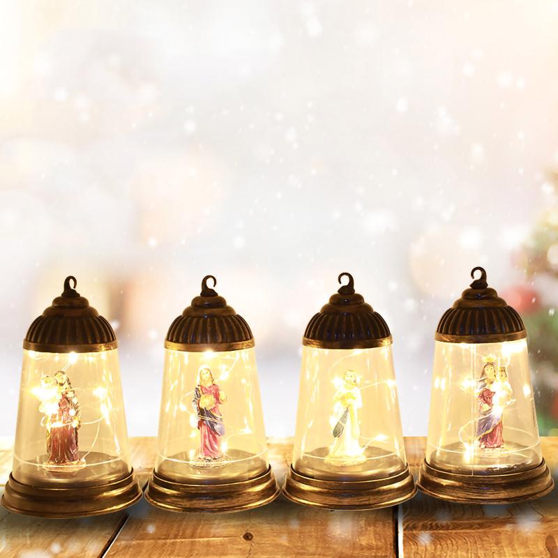 

Night Lights Christmas Decoration Light Lamp Shade Jesus Interior Home Festival Bedroom