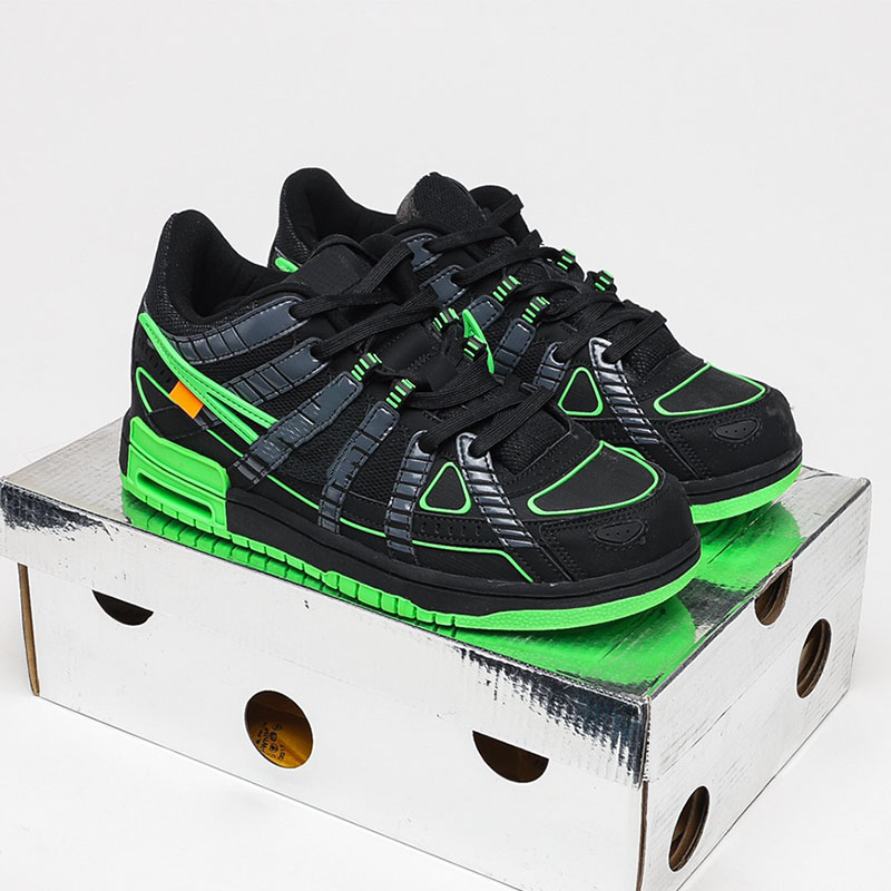 

Men Woman OW Low sports leisure board shoes Top Quality sneaker OG Rubber Green Strike limited edition designer Trainers Sneakers With Original box, #1
