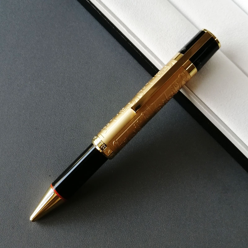 

2021 Limited Special Edition Andy Warhol Ballpoint pen Reliefs Barrel Metal Ball point pens Stationery office school supplies High quality @ yamalang3