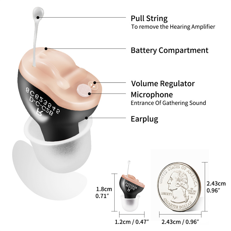 Digital Mini Hearing Aid in the Ear Intelligent Programmable Audifono Sound Amplifier First Aids For Deaf Elderly pingScouts-image-731741716