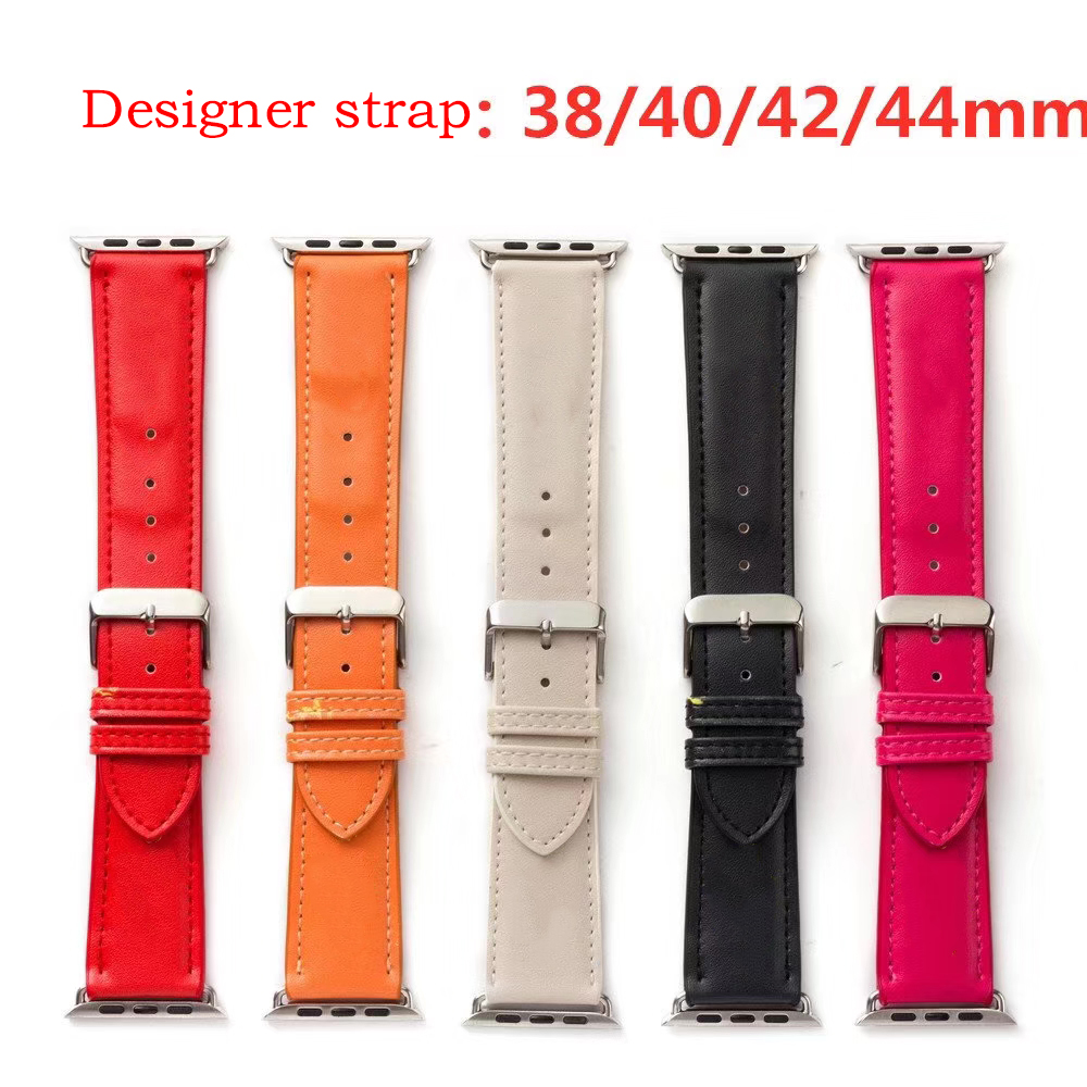 

Luxury leather band for Apple watch strap 44mm 40mm 38mm 42mm iWatch series 6 se 5 4 3 bracelet Apple watch Leather strap