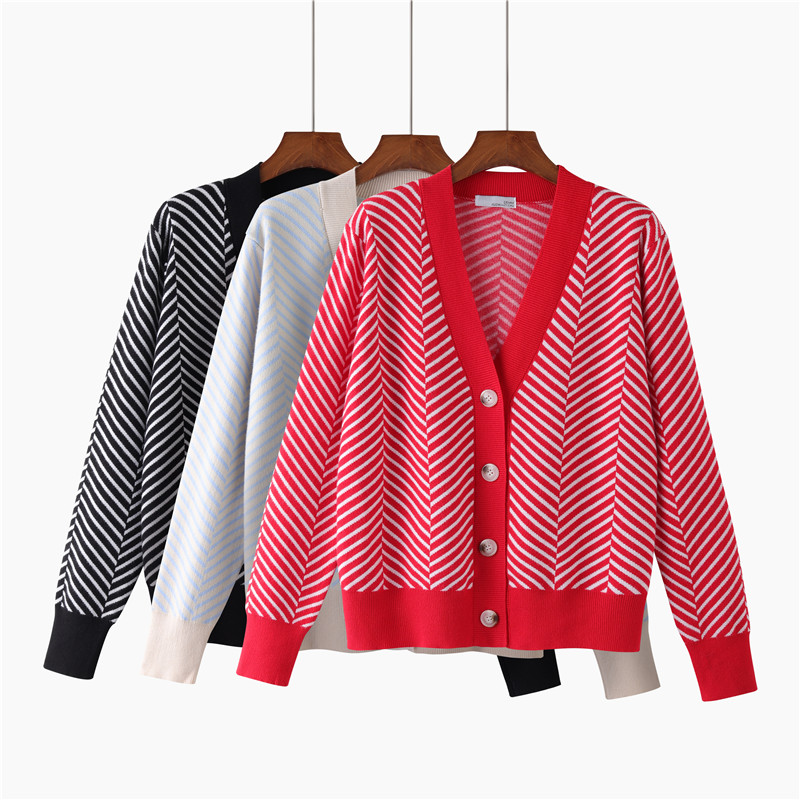 

hlbcbg single breasted v neck women button black christmas tree cardigan sweater knitted loose oversized jumper jacket coat