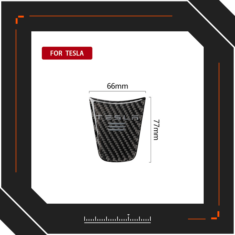 

Interior Accessories Suitable for Tesla Model 3 Carbon Fiber Steering Wheel Modification Welcome Pedal Car Decoration Stickers