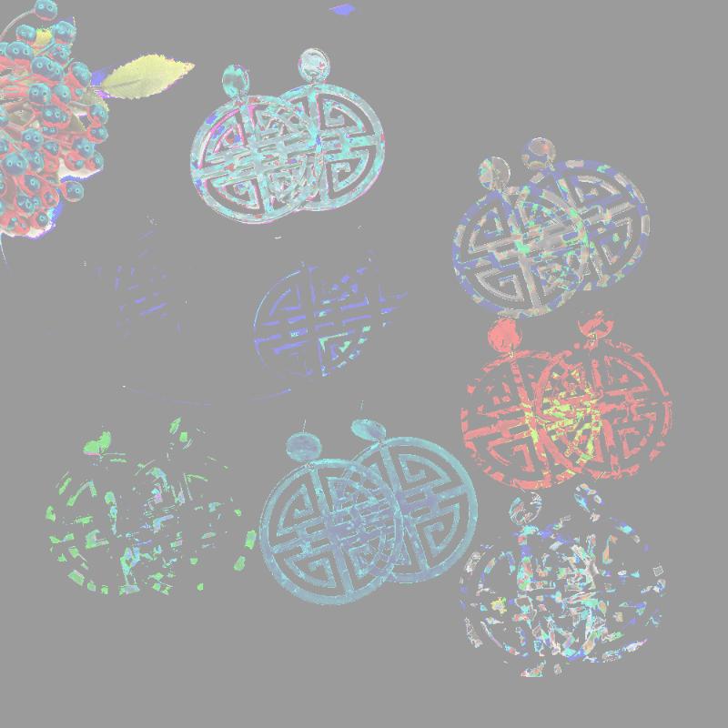 

Dangle & Chandelier Vintage Resin Round Earrings For Women Colorful Acetate Jewelry Hollow Out Charm Girl's Acrylic Trendy Party, Silver