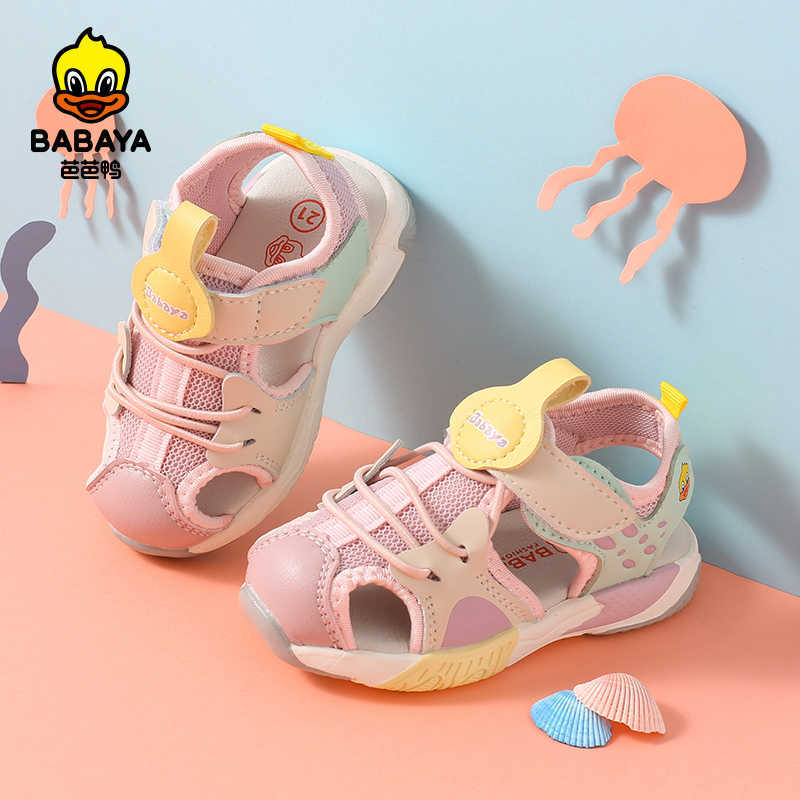 

Babaya Girls Sandals 2021 Summer New Kids Beach Sandals Non-slip Toddler Shoes Baby Breathable Shoes Boys Sports Shoes C0602, Pink