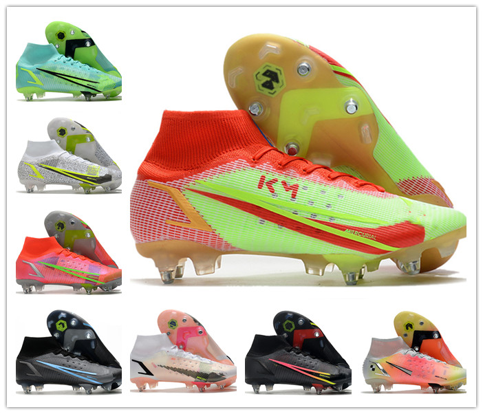 

2021 Superfly VIII 8 Elite SG PRO Anti Clog Soccer Shoes XIV New Season Dragonfly CR7 Ronaldo Rawdacious IMPULSE Mens Women Boys High Football Boots Cleats US6.5-11, 0005