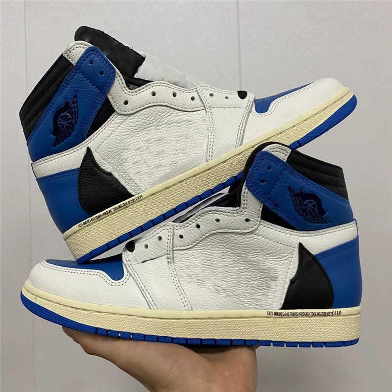 

Retro Authentic 1 Travis Scotts Fragment High OG Men Athletic Shoes 1s SP TS Cactus Jack Military Blue SB PlayStation Sports Sneakers Wi jdK