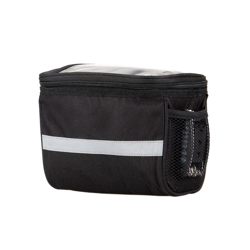 

Cycling Bags Bicycle Outdoor Handlebar Bag Diamond Shaped Front Basket Tool Pannier Quick Accessorie, Black