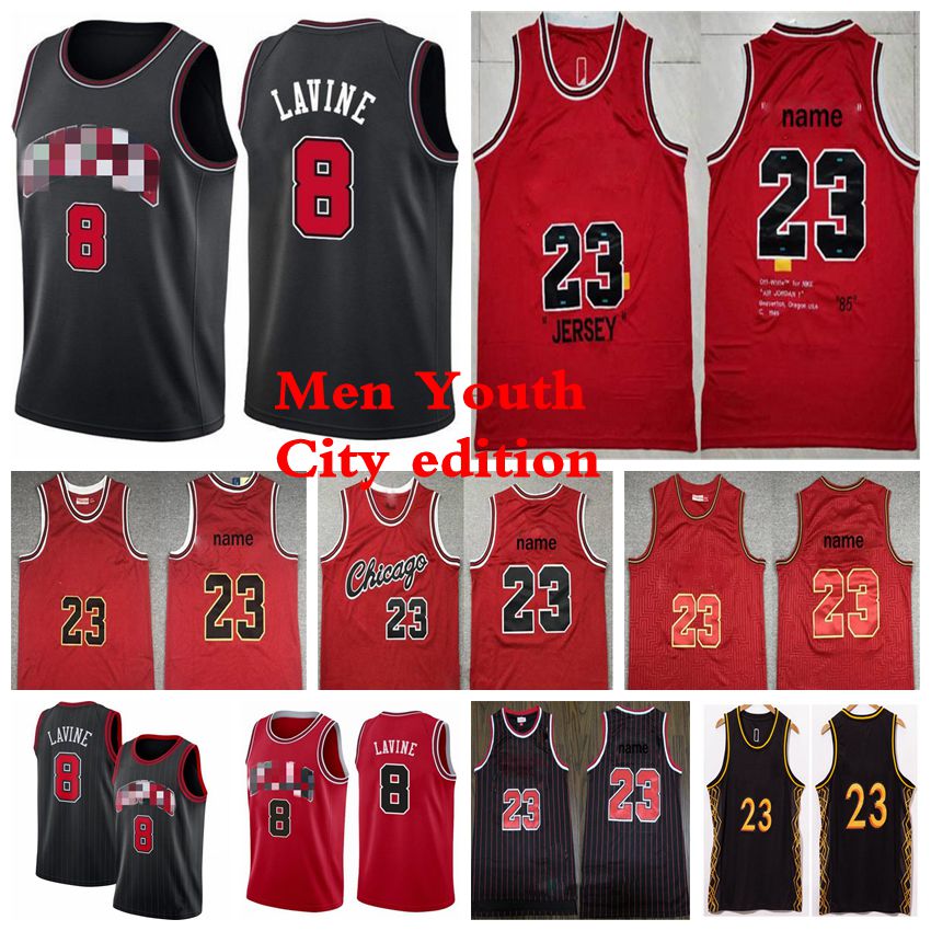 

ChicagoBullsBasketball Jersey Men Kids NCAA 23 MJ Zach 8 LaVine Jerseys 2021 Youth Edition City White Blue S-XXXL, Color1