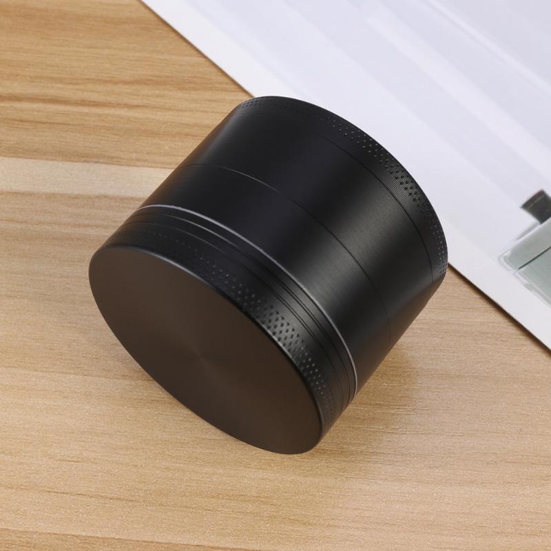 

Metallic Grinder Zinc Alloy 4-layer Flat Plate Crusher Pipe Grass Kitchen Metal For Tobacco Spices Pol Smoking Pipes