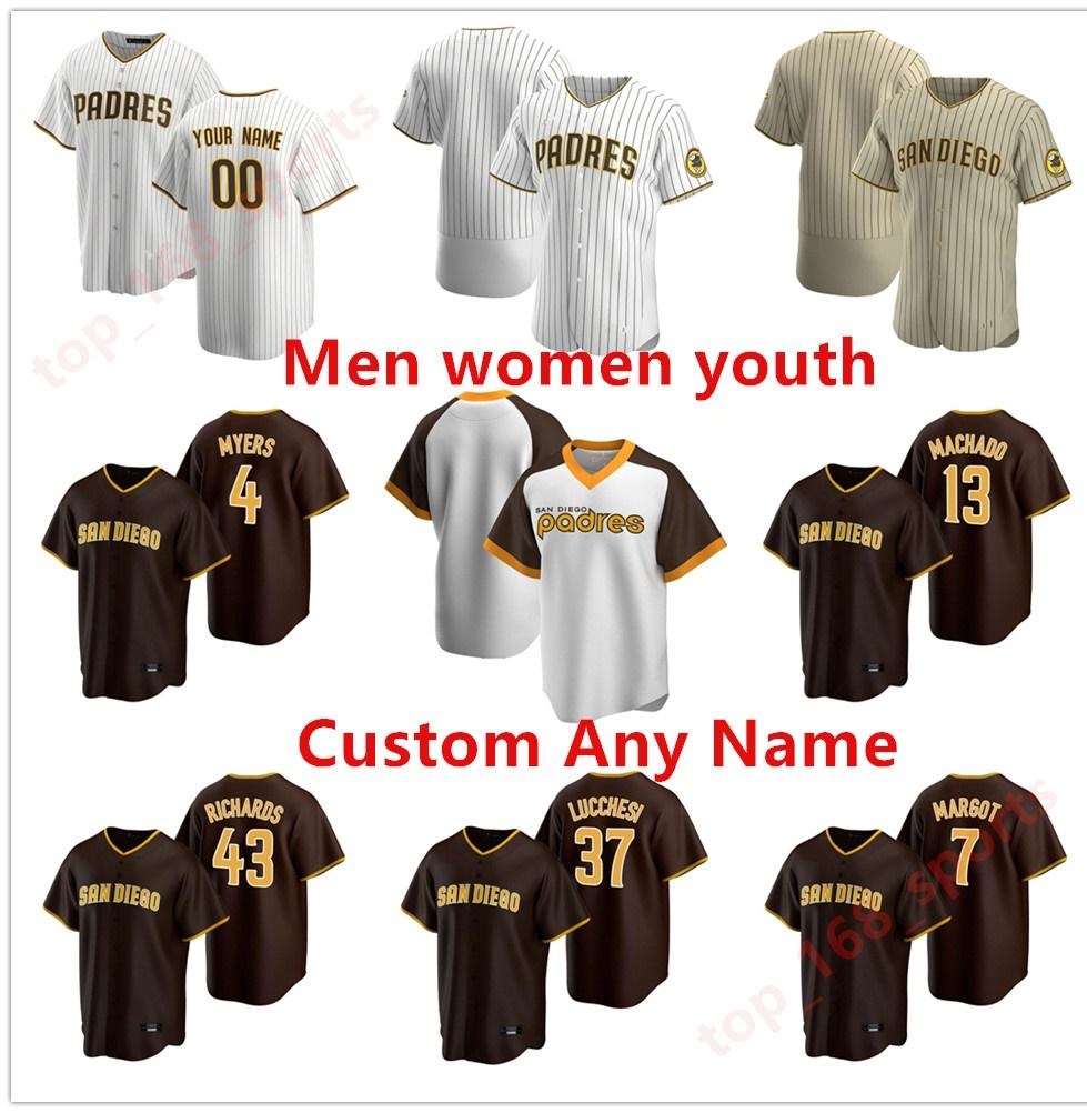 

Baseball Jerseys Womens Jurickson Profar Jersey Breyvic Valera Trent Grisham Tony Gwynn Fernando Tatis Jr. Manny Machado Custom Stitched, Blue;black