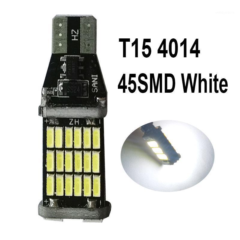 

Emergency Lights 100Pcs T15 T10 45 SMD 4014 LED Auto Additional Brake Lamp Backup Reverse Car Daytime Running Light White 12V 24V Canbus
