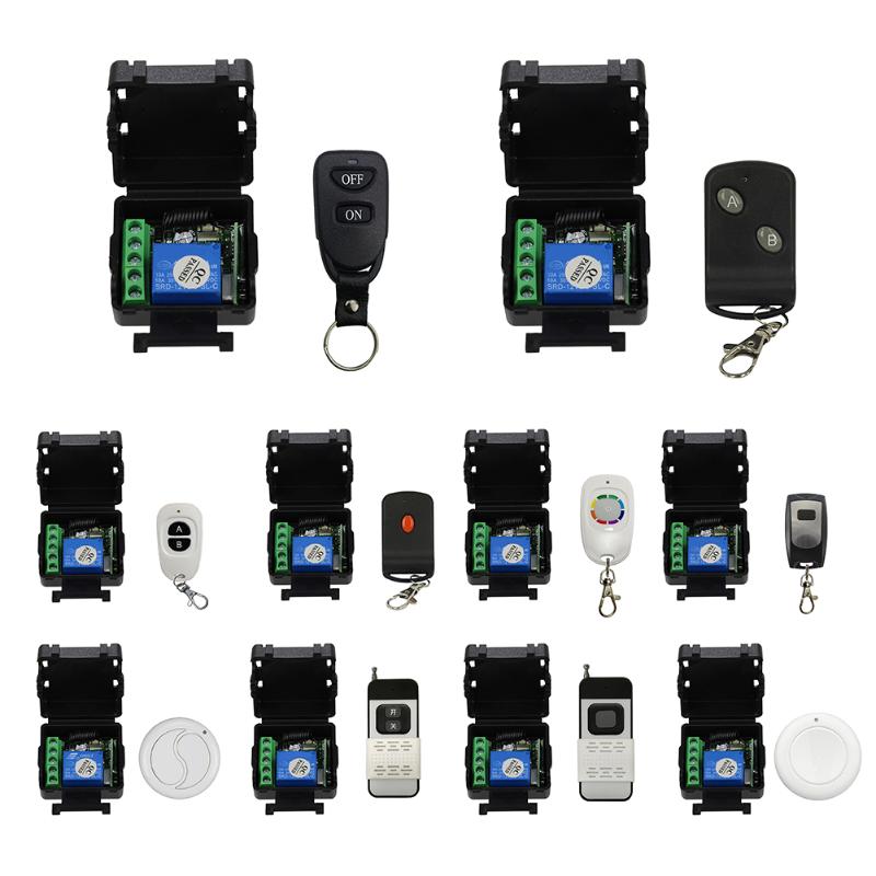 

Smart Home Control AK-RK01-12 315MHz Remote Switch 12V Relay Receiver For Garage Door