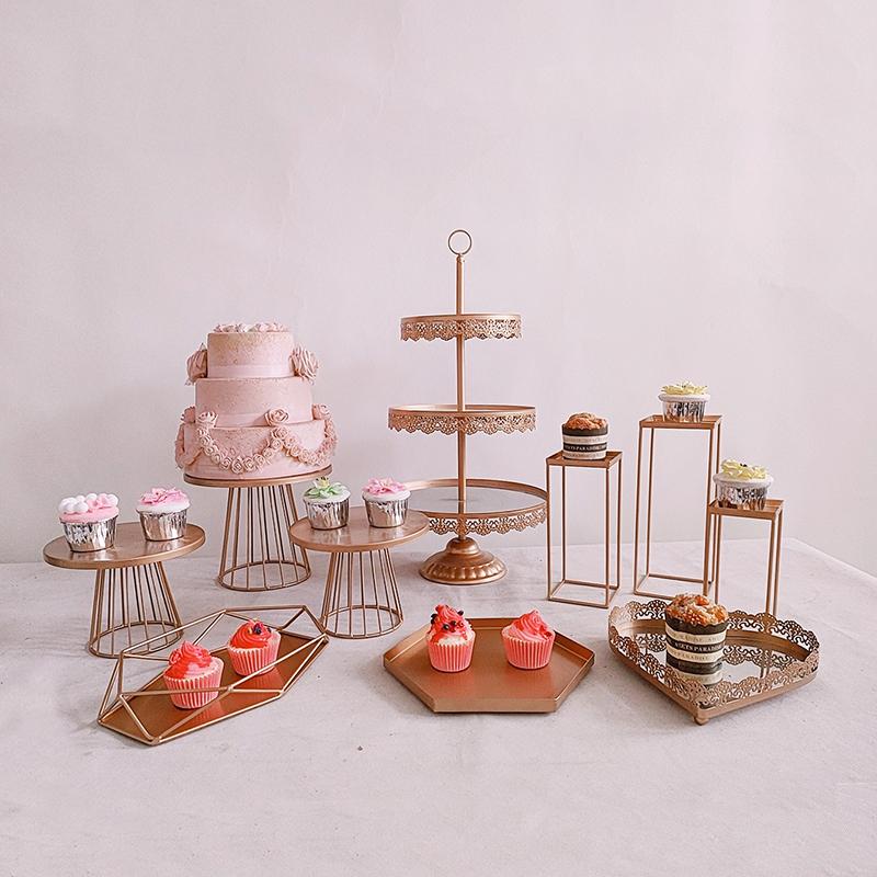 

Other Bakeware 1 Pc Cake Stand Bird Cage Wrought Iron Round Display Rack Desserts Table Decoration For Party Birthday Wedding