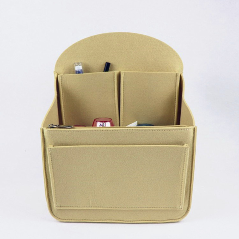 

Travelling Double Shoulder Felt Inner Multifunctional School Storage and Finishing Bag, Red