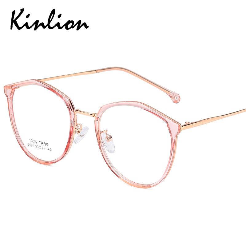 

Fashion Sunglasses Frames Kinlion Metal Polygon Women Glasses Frame Retro Irregular Mens Eyewear TR90 Clear Lens Eyeglasses Men Optical Gafa
