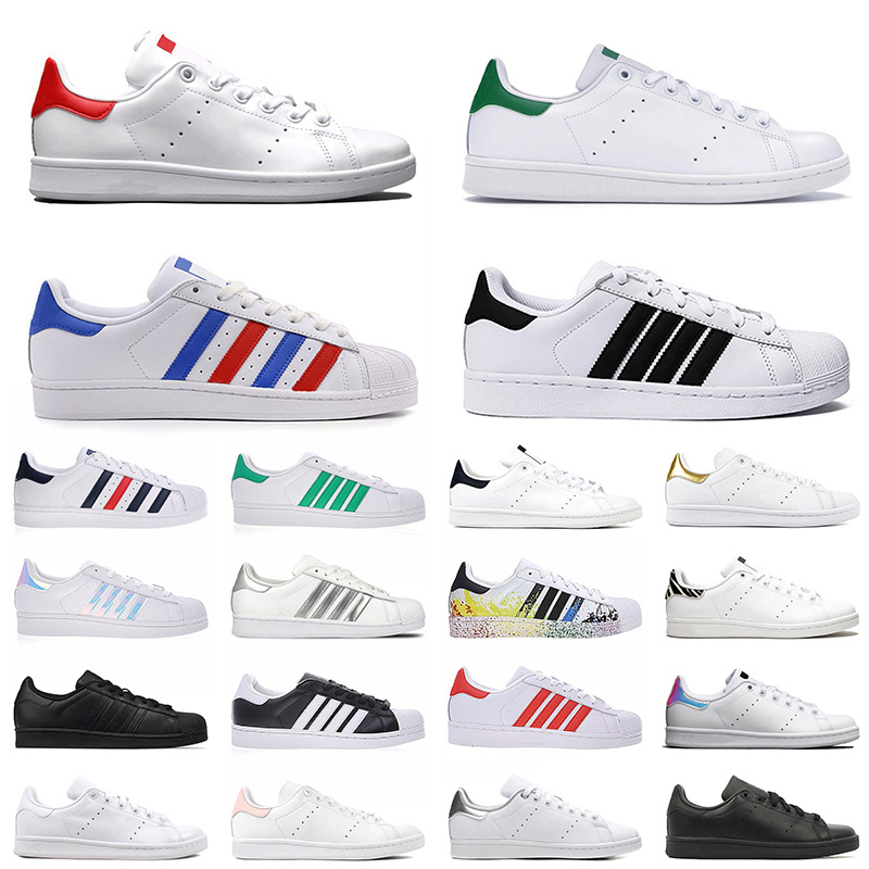 

2021 Stan Smith Superstars Mens Womens Casual Shoes White Red Green Oreo Black Rainbow Designer Platform fashion Superstar Sports Sneakers Vintage flat Trainers, B6 36-45