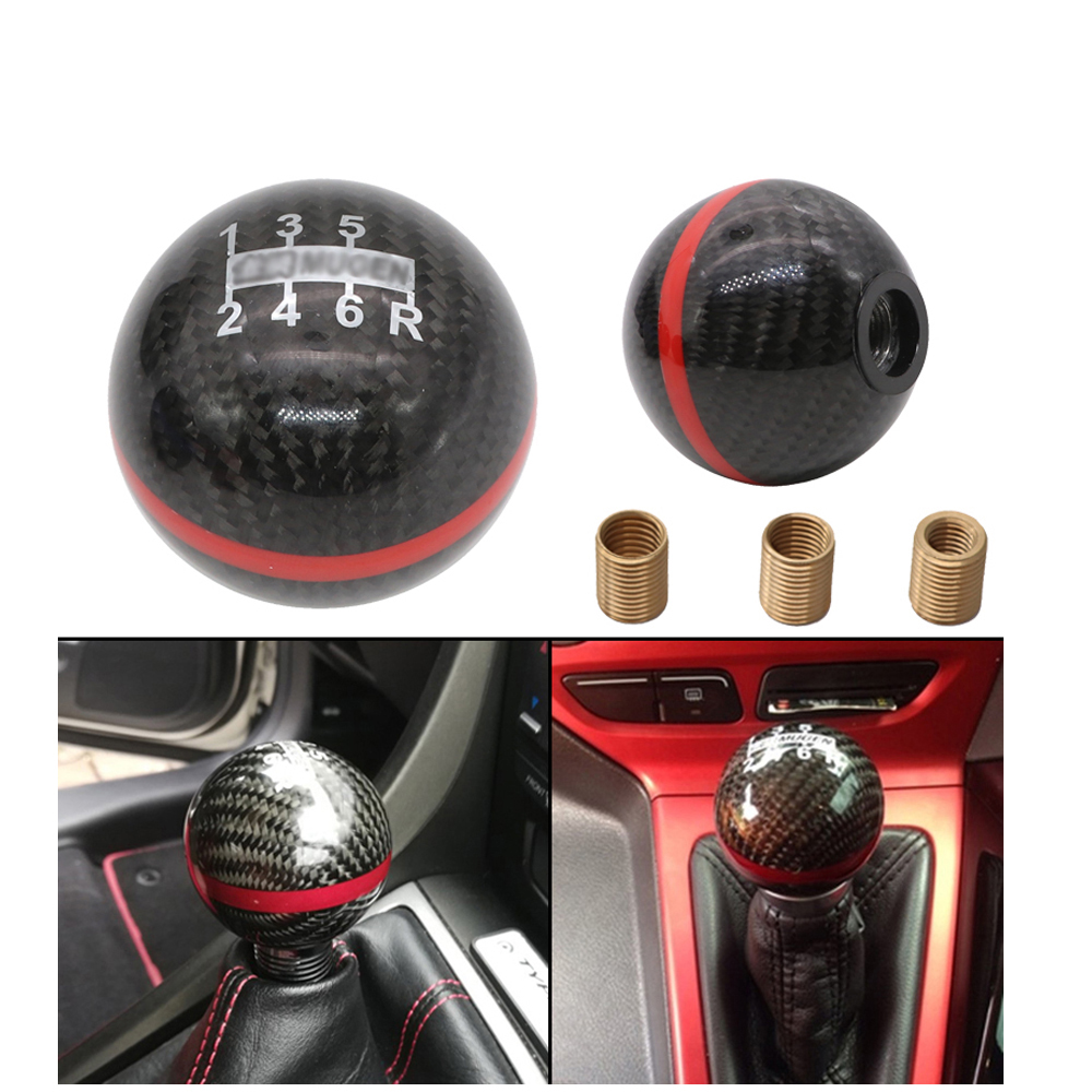 

Universal Carbon Fiber Mugen 5 / 6 Speed Manual / Automatic Spherical Gear Shift Knob