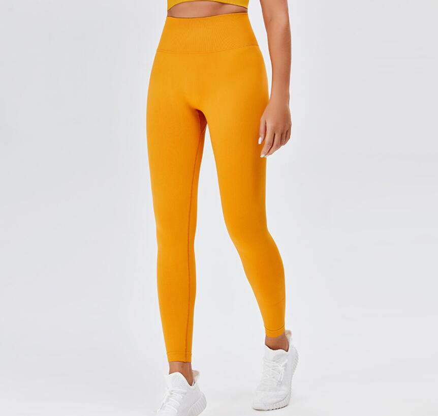 

2021 peach hip yoga pants high waist nude sports tight-fitting seamless hip-lifting fitness trousers, Dark blue