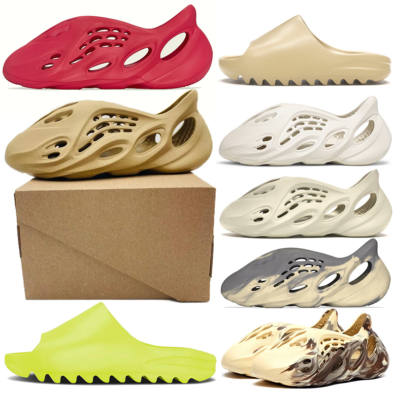 

YE Clog Sandal West Men Black Slides Slipper Women Bone Resin Desert Tainers Mens Womens Designer Beach Sandals Slip-on Vermilion Ochre Foam Runner Rubber Shoes 36-45, No optional