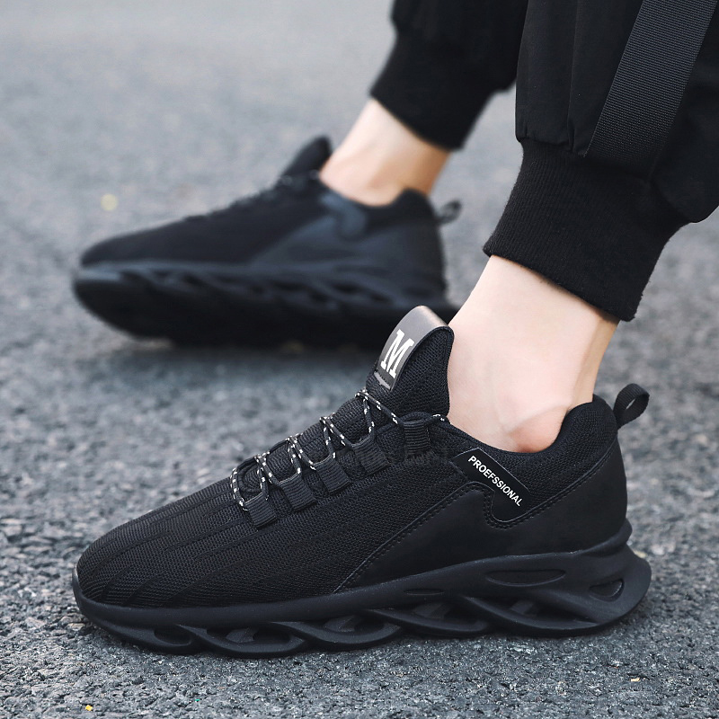 

4Fashion Comfortable lightweight breathable shoes sneakers men non-slip wear-resistant ideal for running walking and sports jogging activities without box, #01
