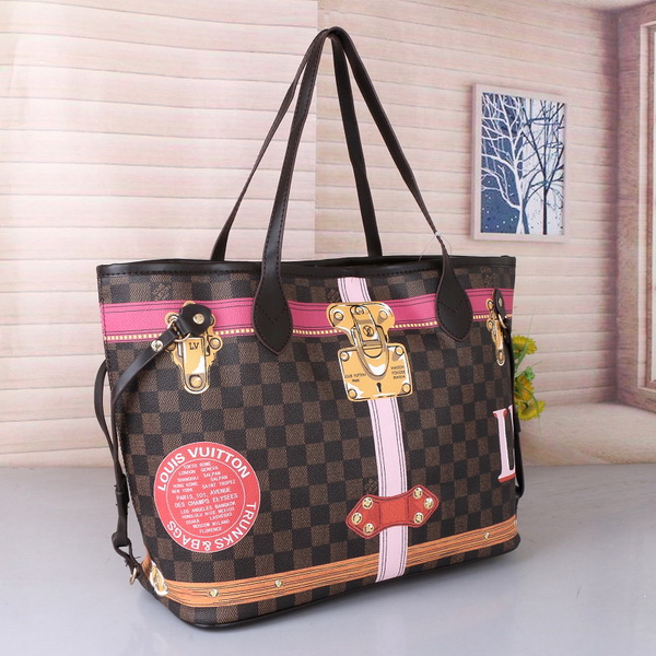 

Woman Shopping Bag High Quality Leather purse tote new fashion shoulder bag serial number date code, Red;black