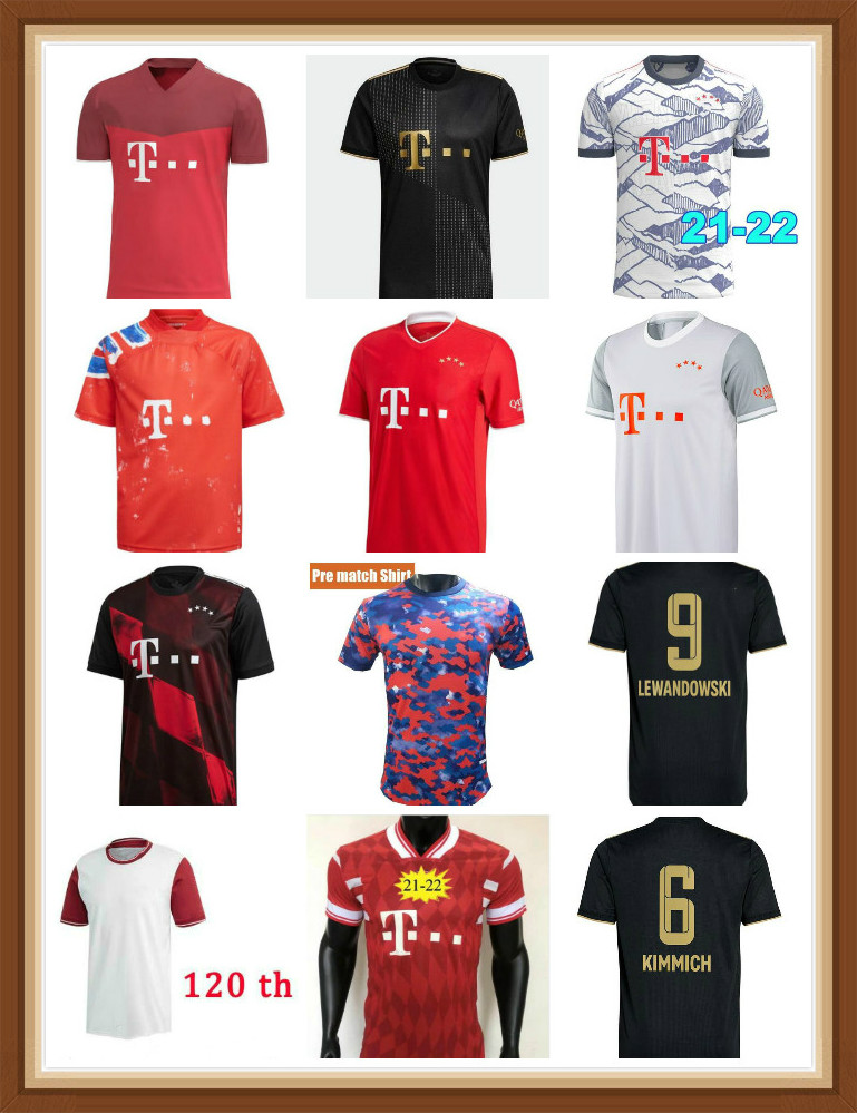 

Human 21 22 Race SANE Bayern Fans soccer jerseys MUNICH LEWANDOWSKI DAVIES MULLER GNABRY MUNCHEN 2021 2022 Player Men football shirts, Black;yellow