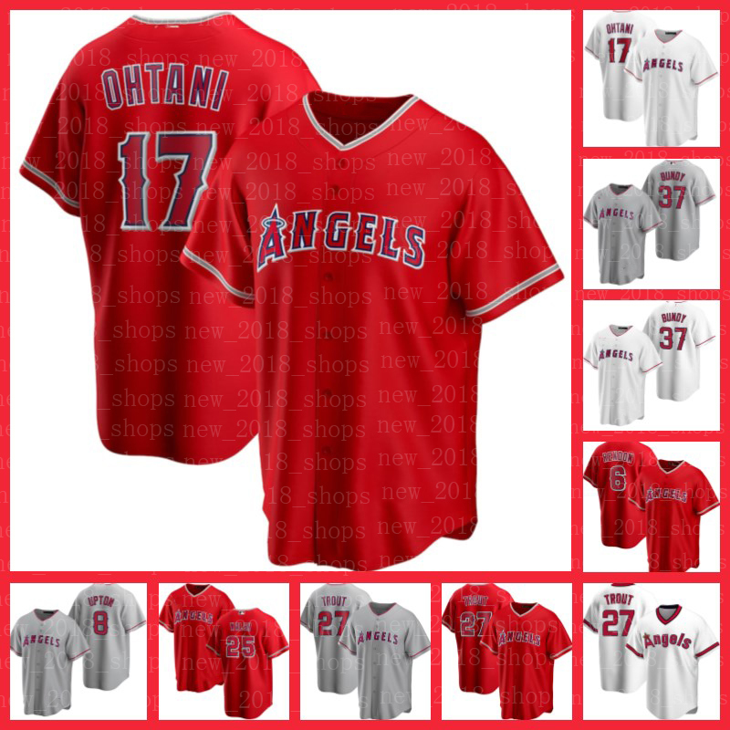 

Los Angeles 27 Mike Trout Angels Baseball Jersey Shohei Ohtani Anthony Rendon Max Stassi Kurt Suzuki Matt Duffy Jared Walsh Jo Adell Noah Syndergaard Mike Mayers, Custom flex base men jersey