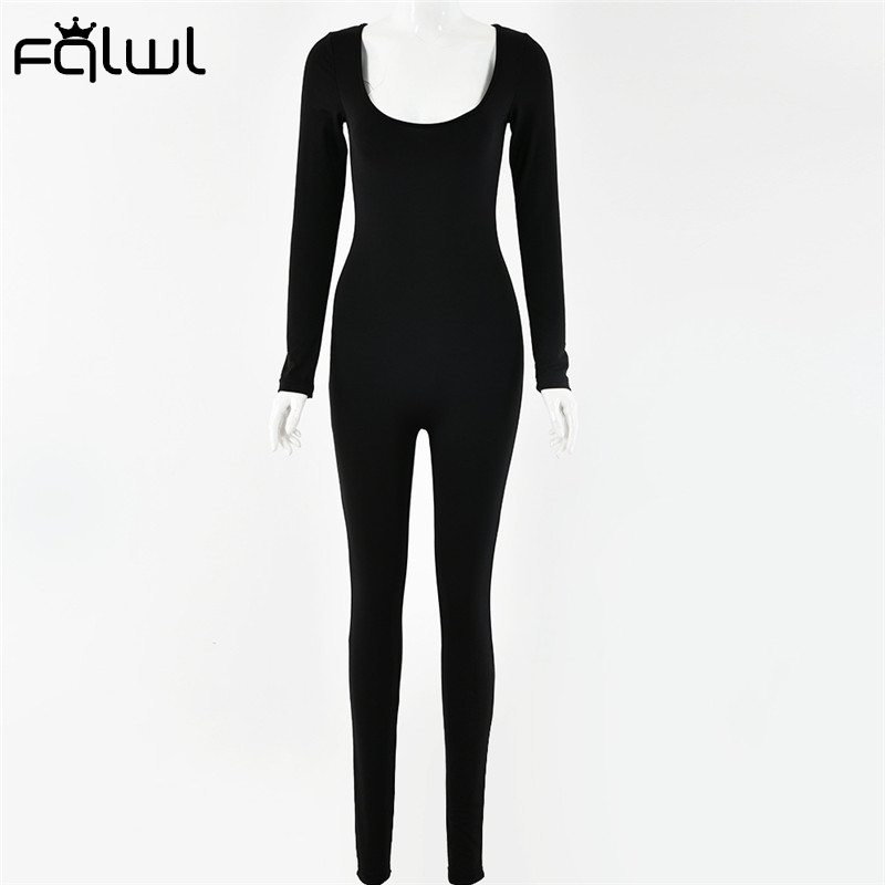 

2011fqlwl fall winter long sleeve rompers womens jumpsuit female one piece outfits brown black white bodycon jumpsuit for women