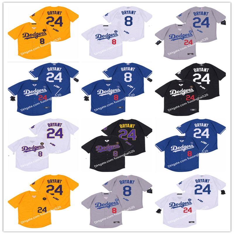 

2021 Men Los Angeles Lakers Black Mamba Bryant Los Anaeles Dodgers Baseball Jersey Stitched Name Stitched, Blue;black