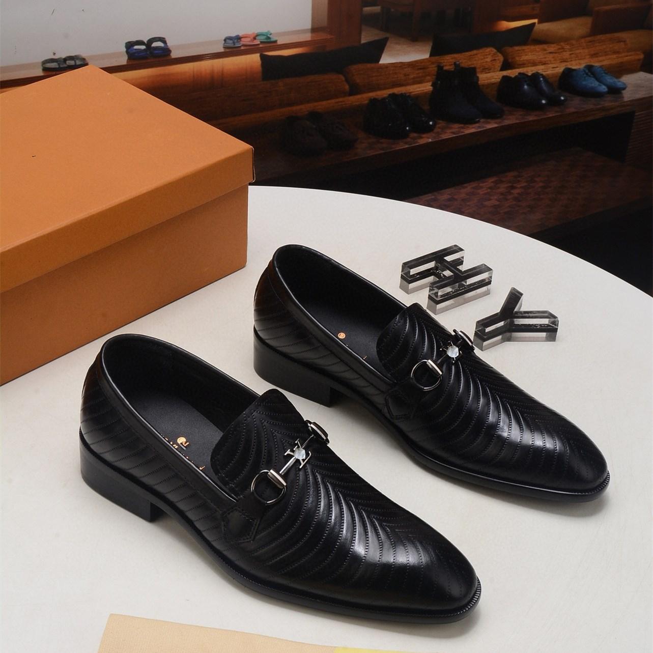 

MM Hanmce Luxury Loafers 2021 Summer Men Genuine Leather Slip-On Shoes Mens Designer Dress Shoes 11, #01