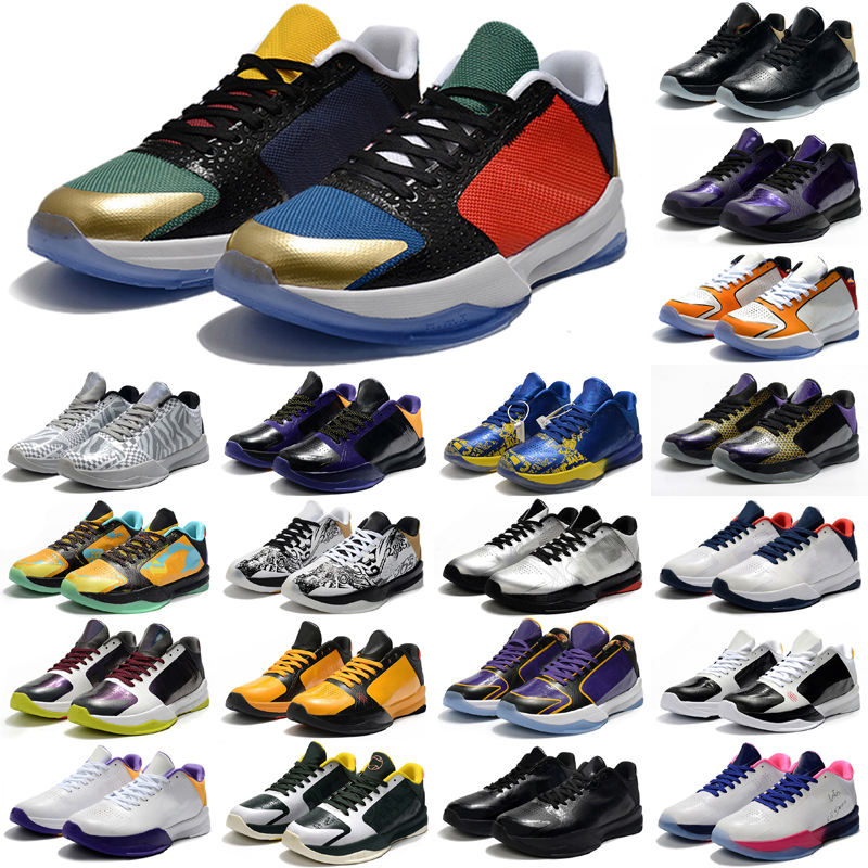 

Classic Sports Basketball Shoes Mamba 5 V IV 4 Protro Draft Day Hornets Carpe Diem Del Sol Mens ZK4 4s Sneakers Size 40-46, As photo 4