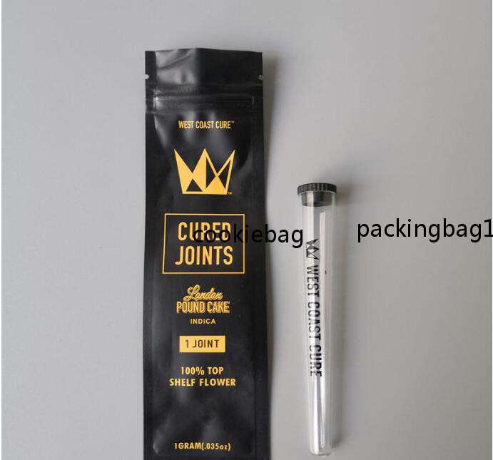 

West Coast Cure 3PCS 1PCS CURED JOINTS BAG +PLASTIC TUBES Packaging 2020 edible