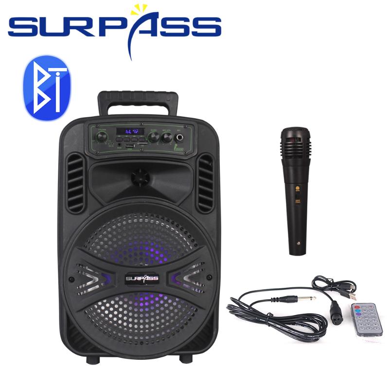 

Outdoor Portable Bluetooth Wireless Speaker Bass Box Sound System 3D Stereo Music Surround Soundbar Support Radio TF AUX USB LED Speakers