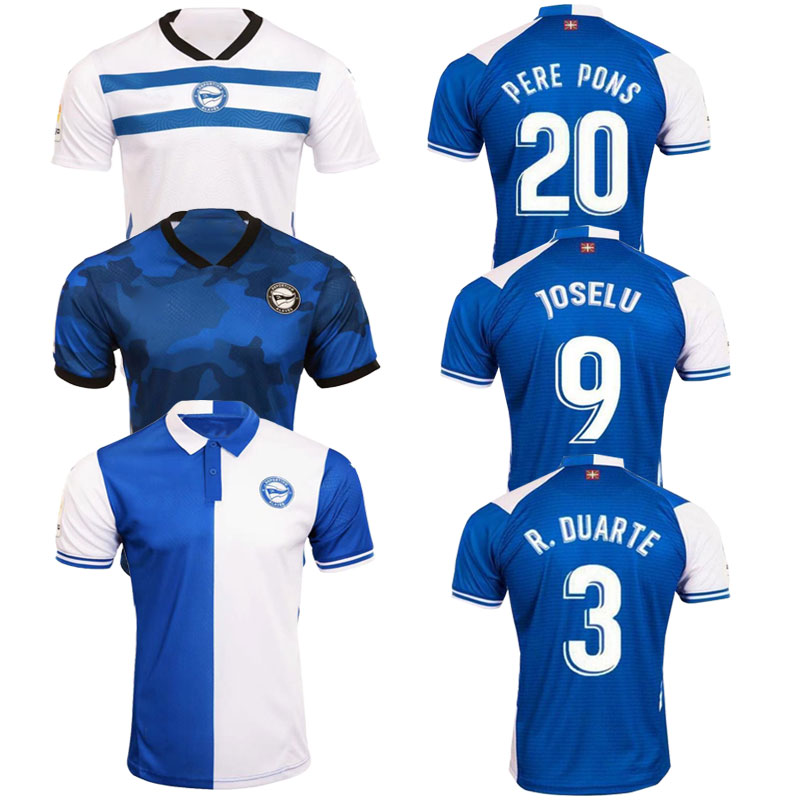 

21/22 Deportivo Alaves Soccer Jerseys 2021 L.RIOJA LUCAS EDGAR JOSELU Guidetti Maillots De Foot Shirt R.DUAARTE PERE PONS Football uniform, 2122