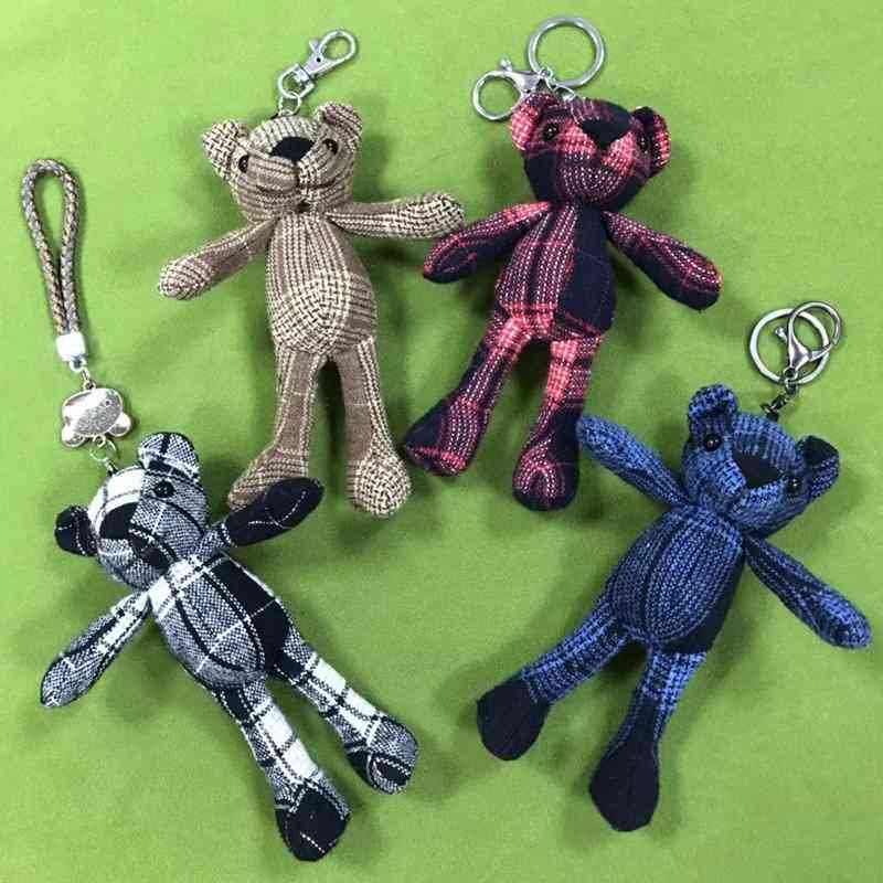 

Cloth joint bear key chain car pendant Doll Bag Jewelry mascot plush toy