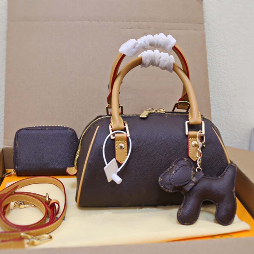 

Women Designers bag Handbag Totes A 3-piece set of pillow bags puppy pendant coin purse Large capacity multi-function 24cm 06, Original dust bag