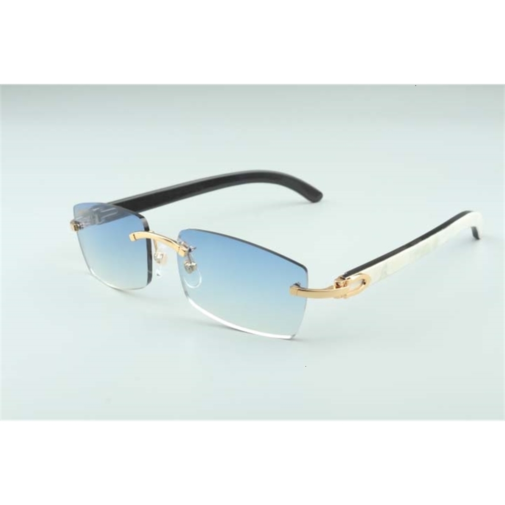 

Hot frameless sunglasses glasses 3524012 Natural Mix Ox horn men and women sunglasses glasses eyeglassessize: 56-18-140mm