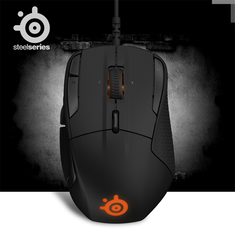 

100% Original SteelSeries Rival 500 / 700 FPS RTS MMO LOL WOW Gamer Gaming Mouse Mice USB Wired 6500 DPI Optical 210609