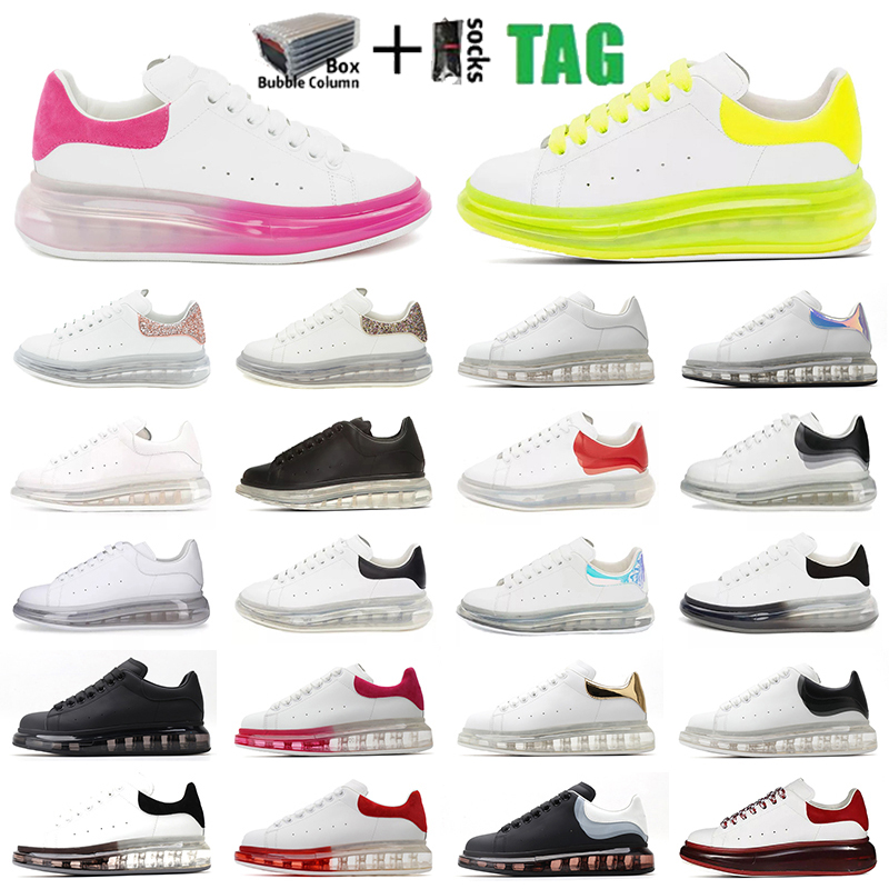 

[With Box] Fashion Men Shoe Designer Women Leather Lace Up Platform Oversized Sole Sneakers White Black mens womens Luxury velvet suede Casual Shoes 35-46 With logo, I need look other product