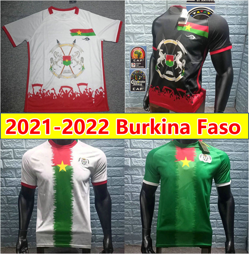 

2021 2022 burkina faso Soccer Jerseys home away 21 22 Black White SOUMAILA MAHAMANE MAMADOU SALAM BERTHE traore maillots de futol BURKINABE DE football shirt, 2022 white +caf