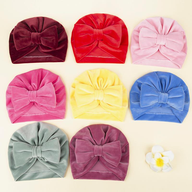 

Caps & Hats FOCUSNORM 8 Colors Infants Baby Girls Boys Winter Hat Outdoor Warm Velvet Bow Windproof Beret Cap, Yellow