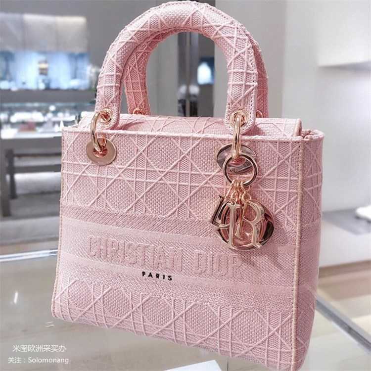 

Flower Di Women's Bag Medium Lady D-lite Series Embroidered Portable Shoulder Zlh