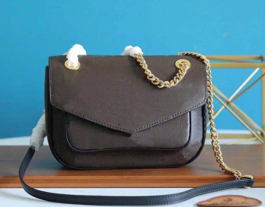 

Women Luxurys Designers shoulder Bags 2021 chain handbags Fashion Messenger passy Bag crossbody Totes shopping purse, Brown