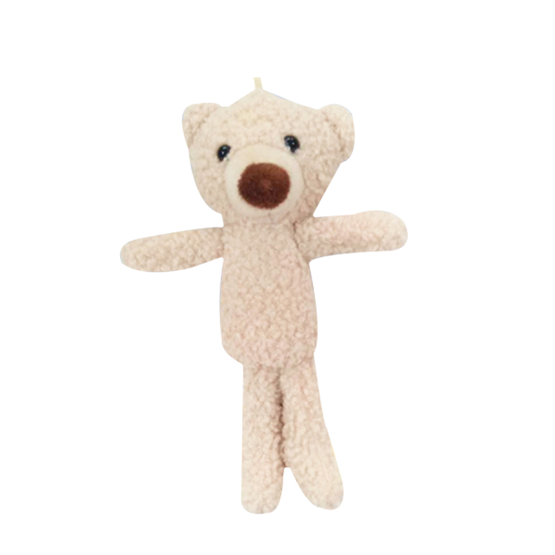 

Plush Wall Stuff Pink ear rabbit Plush Doll pendant cartoon key chain clothes bag lovers gift, Beige