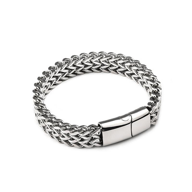 

Bangle Multi-size Man's Stainless-steel Bracelet Jewelry 2021 Trend Fashion Couple Titanium Steel Punk Hand Bracelets Cuban Chain