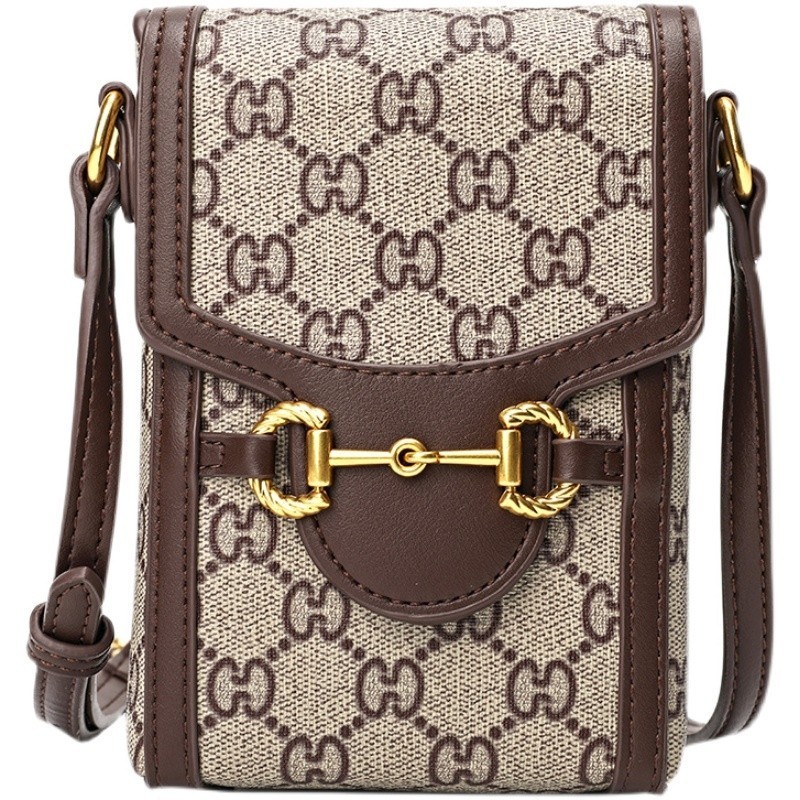 Design de luxe Label physique 1955 Horse Rank Buckle Sac de téléphone portable Été Nouveau mini petites épaules Messenger Messenger Messenger