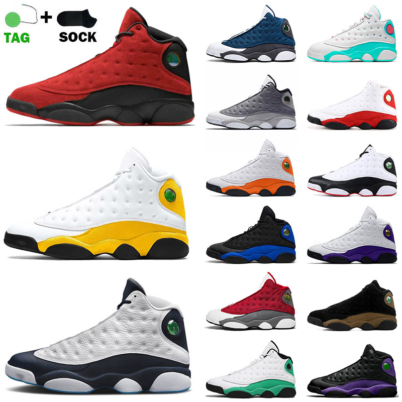 

Wholesale 2021 Men Jumpman 13 Basketball Shoes 13s Flint Obsidian University Gold Del So Reverse Bred Court Purple Playground Fashion Women Trainers Sports 36-47, D46 36-40
