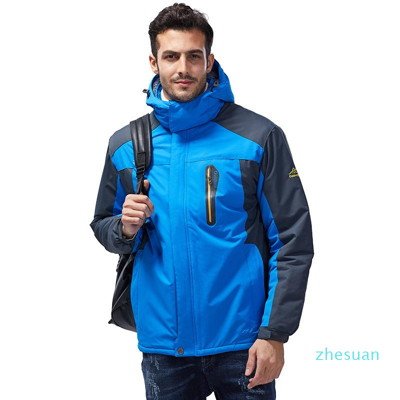 

Outdoor Jackets&Hoodies Man Winter Warm Jacket Plus Size 9xl Waterproof Clothes Raincoat Breathable Windbreaker Hiking Cycling Coats, Men-blue