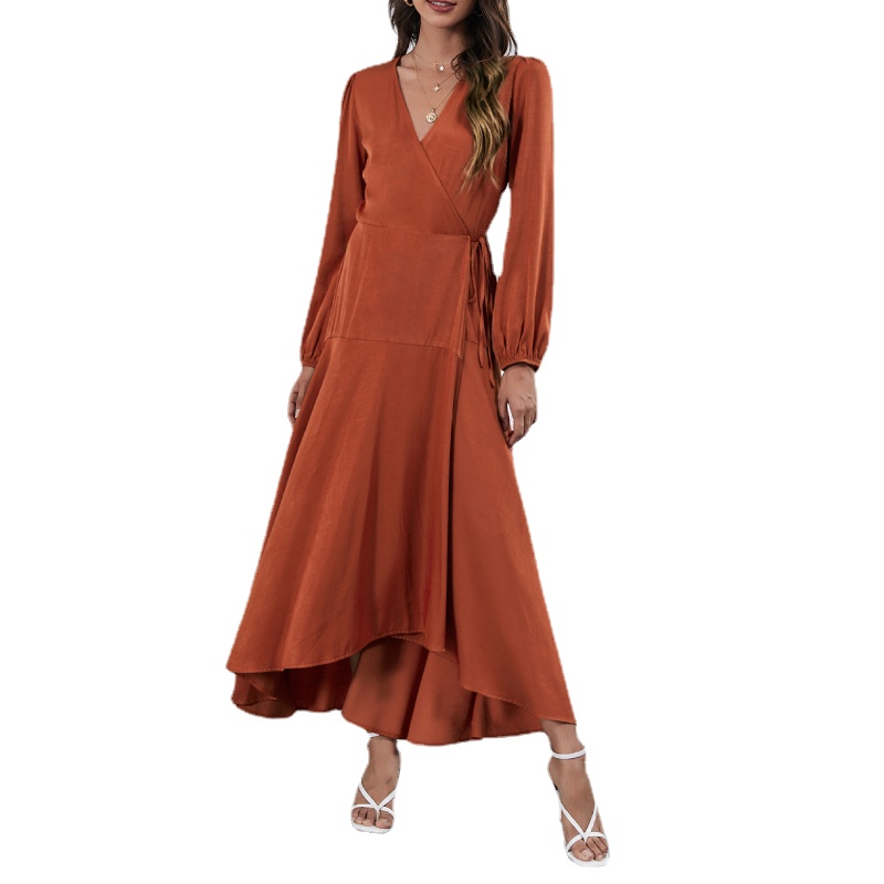 

Outono vestido de inverno 2021 Party vestido feminino cor sólida vestido de festa para a moda feminina bandagem longo maxi vestidos elegante feminino robe, Red